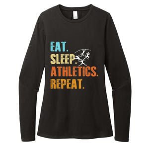 Eat Sleep Athletics Repeat Funny Sports Athletes Premium Womens CVC Long Sleeve Shirt