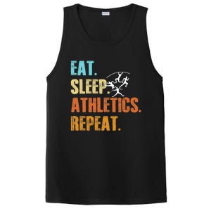 Eat Sleep Athletics Repeat Funny Sports Athletes Premium PosiCharge Competitor Tank