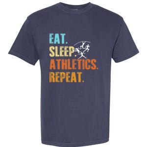 Eat Sleep Athletics Repeat Funny Sports Athletes Premium Garment-Dyed Heavyweight T-Shirt