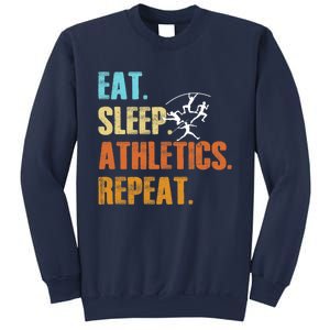 Eat Sleep Athletics Repeat Funny Sports Athletes Premium Sweatshirt