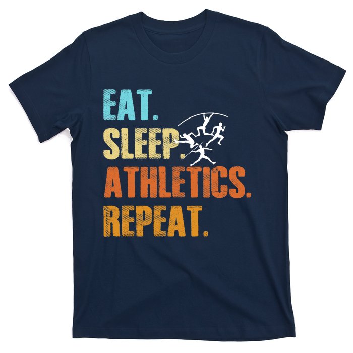 Eat Sleep Athletics Repeat Funny Sports Athletes Premium T-Shirt