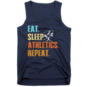 Eat Sleep Athletics Repeat Funny Sports Athletes Premium Tank Top