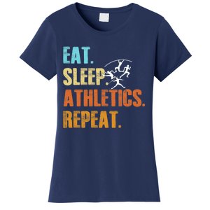 Eat Sleep Athletics Repeat Funny Sports Athletes Premium Women's T-Shirt