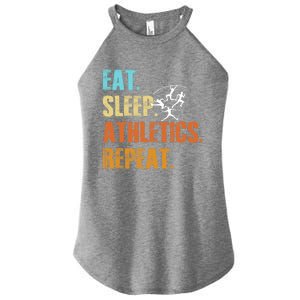 Eat Sleep Athletics Repeat Funny Sports Athletes Premium Women's Perfect Tri Rocker Tank