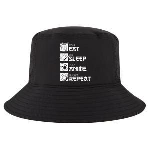 Eat Sleep Anime Repeat Manga Cool Comfort Performance Bucket Hat