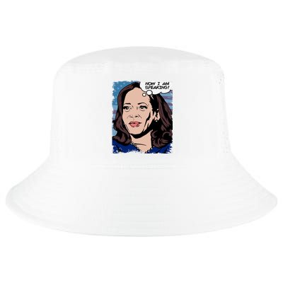 Now I Am Speaking Kamala Harris Cool Comfort Performance Bucket Hat