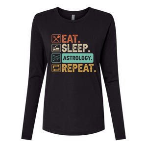 Eat Sleep Astrology Repeat Astrology Great Gift Womens Cotton Relaxed Long Sleeve T-Shirt