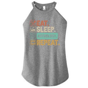 Eat Sleep Astrology Repeat Astrology Great Gift Women's Perfect Tri Rocker Tank