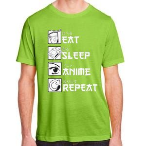 Eat Sleep Anime Repeat Manga Adult ChromaSoft Performance T-Shirt