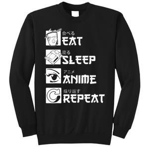 Eat Sleep Anime Repeat Manga Sweatshirt