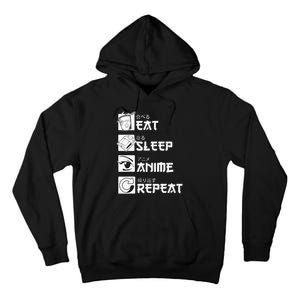 Eat Sleep Anime Repeat Manga Tall Hoodie