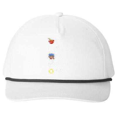 Eat Sleep Anime Gaming Repeat Japan Otaku Kawaii Manga Anime  Snapback Five-Panel Rope Hat