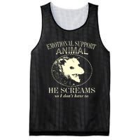 Emotional Support Animal He Screams Do I DonT Have To Mesh Reversible Basketball Jersey Tank