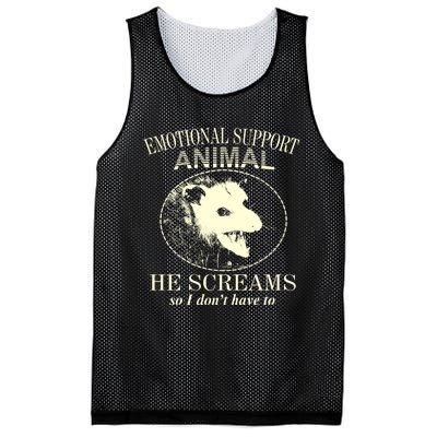 Emotional Support Animal He Screams Do I DonT Have To Mesh Reversible Basketball Jersey Tank