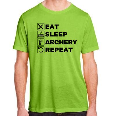 Eat Sleep Archery Repeat Bow And Arrow Archer Funny Archery Archer Bow & Arrow Adult ChromaSoft Performance T-Shirt