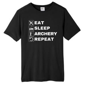 Eat Sleep Archery Repeat Bow And Arrow Archer Funny Archery Archer Bow & Arrow Tall Fusion ChromaSoft Performance T-Shirt