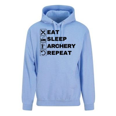 Eat Sleep Archery Repeat Bow And Arrow Archer Funny Archery Archer Bow & Arrow Unisex Surf Hoodie