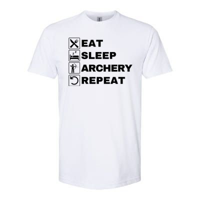 Eat Sleep Archery Repeat Bow And Arrow Archer Funny Archery Archer Bow & Arrow Softstyle CVC T-Shirt