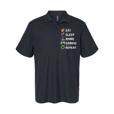 Eat Sleep Anime Gaming Repeat Kawaii Otaku Anime Manga Softstyle Adult Sport Polo