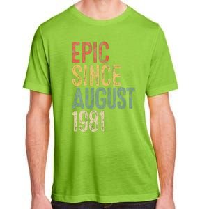 Epic Since August 1981 40th Birthday 40 Year Old Adult ChromaSoft Performance T-Shirt