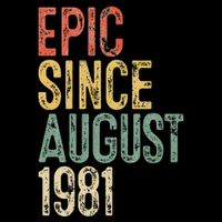 Epic Since August 1981 40th Birthday 40 Year Old Cooling Performance Crew T-Shirt