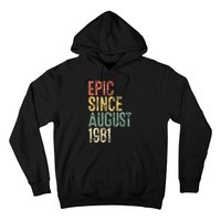 Epic Since August 1981 40th Birthday 40 Year Old Hoodie