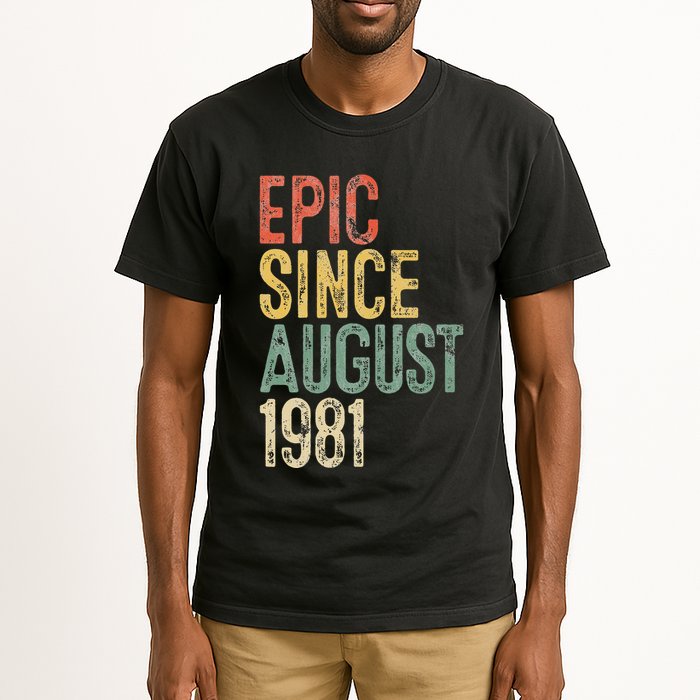 Epic Since August 1981 40th Birthday 40 Year Old Tall T-Shirt