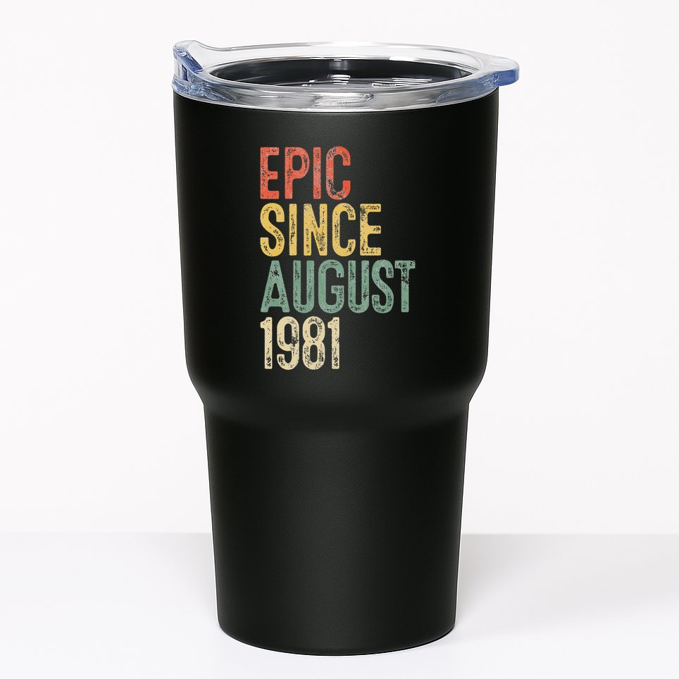 Epic Since August 1981 40th Birthday 40 Year Old Tumbler