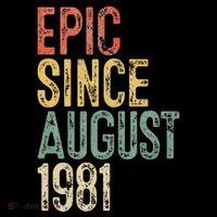 Epic Since August 1981 40th Birthday 40 Year Old Cooling Performance Long Sleeve Crew