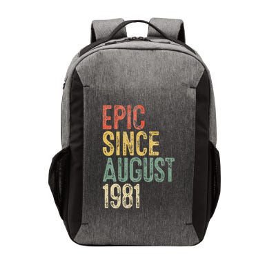 Epic Since August 1981 40th Birthday 40 Year Old Vector Backpack