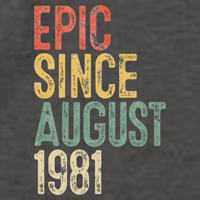 Epic Since August 1981 40th Birthday 40 Year Old Vector Backpack