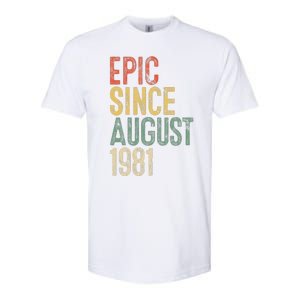 Epic Since August 1981 40th Birthday 40 Year Old Softstyle CVC T-Shirt