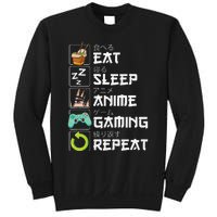 Eat Sleep Anime Gaming Repeat Kawaii Otaku Anime Manga Sweatshirt