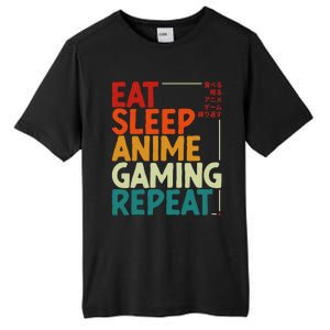 Eat Sleep Anime Gaming Repeat Otaku Gamer Japanese Anime Tall Fusion ChromaSoft Performance T-Shirt