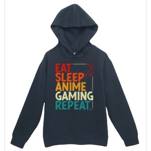 Eat Sleep Anime Gaming Repeat Otaku Gamer Japanese Anime Urban Pullover Hoodie