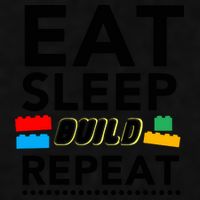 Eat Sleep Build Repeat Building Blocks Bricks Master Builder Ladies PosiCharge Tri-Blend Wicking Tank