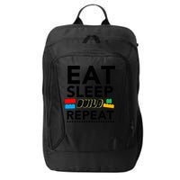 Eat Sleep Build Repeat Building Blocks Bricks Master Builder City Backpack