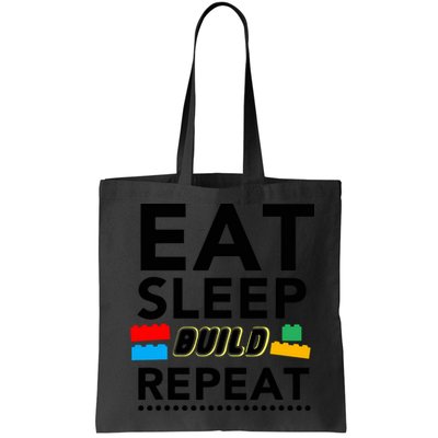 Eat Sleep Build Repeat Building Blocks Bricks Master Builder Bag