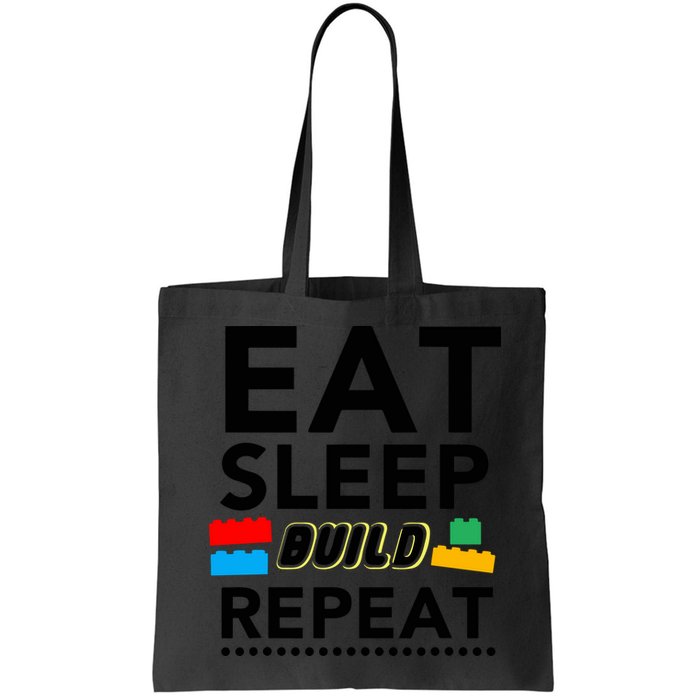 Eat Sleep Build Repeat Building Blocks Bricks Master Builder Bag