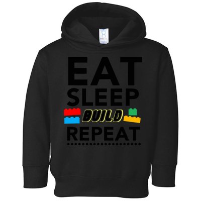 Eat Sleep Build Repeat Building Blocks Bricks Master Builder Toddler Hoodie