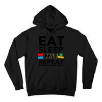 Eat Sleep Build Repeat Building Blocks Bricks Master Builder Tall Hoodie