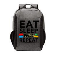 Eat Sleep Build Repeat Building Blocks Bricks Master Builder Vector Backpack