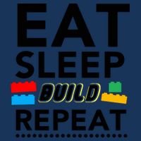Eat Sleep Build Repeat Building Blocks Bricks Master Builder Infant Baby Jersey Bodysuit