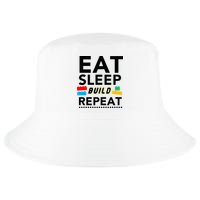 Eat Sleep Build Repeat Building Blocks Bricks Master Builder Cool Comfort Performance Bucket Hat