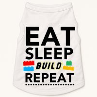 Eat Sleep Build Repeat Building Blocks Bricks Master Builder Doggie Tank