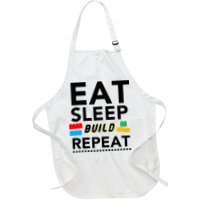 Eat Sleep Build Repeat Building Blocks Bricks Master Builder Apron