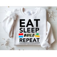 Eat Sleep Build Repeat Building Blocks Bricks Master Builder Sweatshirt