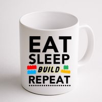 Eat Sleep Build Repeat Building Blocks Bricks Master Builder Mug
