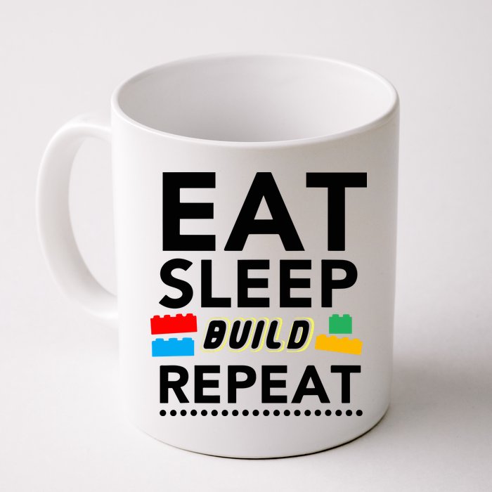Eat Sleep Build Repeat Building Blocks Bricks Master Builder Mug