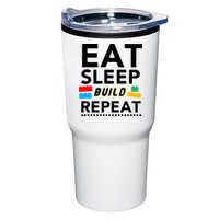 Eat Sleep Build Repeat Building Blocks Bricks Master Builder Tumbler
